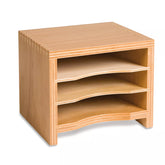 SCHEDARIO PER CARTELLINI CON 3 SCOMPARTI IN VERTICALE