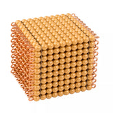 CUBO DI 1000 PERLE ORO