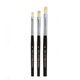 PENNELLI PIATTI PURA SETOLA MANICO CORTO - BLISTER