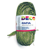 RAFIA NATURALE - PACCHETTO GR.50 - VERDE SALVIA