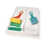 BACINELLA PER RULLI CM.22X32 CON 2 SCOMPARTI