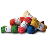 RAFIA - CONFEZIONE 10 PACCHETTI GR.50 - COLORI ASS