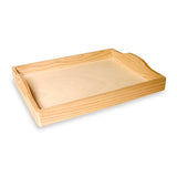 VASSOIO IN LEGNO CON MANICI CM.30X40
