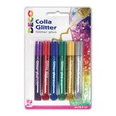 COLLA GLITTER - BLISTER 6 FLACONI ML.10,5 - COLORI