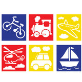 STENCIL CM.14X14 - SET 6 PZ. - TRASPORTI