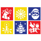 STENCIL CM.14X14 - SET 6 PZ. - NATALE