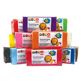 PLASTILINA CONFEZIONE 12 PANETTI GR.500 - COLORI A