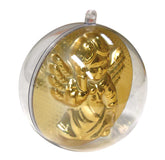 SFERA DIAM. CM.8 CON ANGELO METALLIZZATO - CONF.12