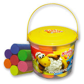 KIDDY CLAY - PLASTILINA GR.500 - 7 COLORI + ACCESS