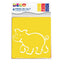STENCIL CM.14X15 - SET 6 PZ. - ANIMALI FATTORIA