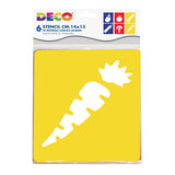 STENCIL CM.14X15 - SET 6 PZ. - VERDURE