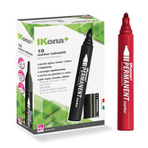 MARKER INDELEBILE PUNTA TONDA - ROSSO CONF. PZ. 10