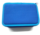 ASTUCCIO 3 ZIP PIENO B.COLOR BLU/AZZURRO