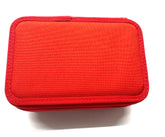 ASTUCCIO 3 ZIP PIENO B.COLOR ROSSO/VERMIGLIONE