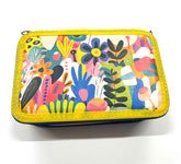 ASTUCCIO 3 ZIP PIENO ARTY FIORI COLORATI