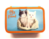 ASTUCCIO 3 ZIP PIENO ANIMAL DUE GATTINI