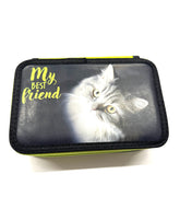 ASTUCCIO 3 ZIP PIENO ANIMAL GATTO