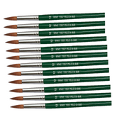 PENNELLO TONDO PELO BUE MANICO CORTO N. 12 - CONF.