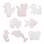 BASI PER PERLINE DA STIRARE - SET PZ. 8 - ANIMALI