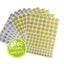 STICKERS TONDI ORO/ARGENTO DIAMETRI ASS. - PZ. 2080