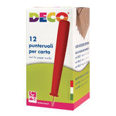 PUNTERUOLI PER CARTA - BLISTER 12 PEZZI