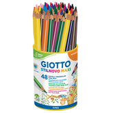 MATITONI TRIANGOLARI GIOTTO STILNOVO MAXI BARATTOLO 48 COL