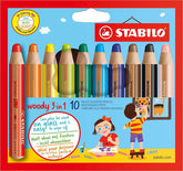 MATITONI STABILO WOODY 3 IN 1 10 COLORI