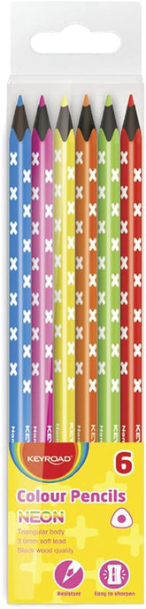 MATITE NEON FLUO 6 ASSORTITE - IN SCATOLETTA