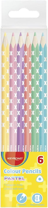 MATITE PASTEL 6 ASSORTITE - IN SCATOLETTA APP