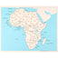 AFRICA, CARTINA STATI, INGLESE