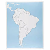 AMERICA DEL SUD, CARTINA MUTA