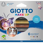 GIOTTO MAKE UP 6 MATITE COL. METALLICI