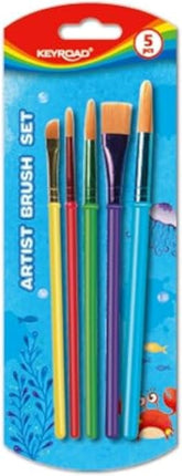 PENNELLI SINTETICI COLOR BRUSH - 5 PEZZI ASSO