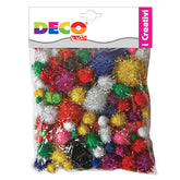 POMPONS LAME' - BUSTA 100 PZ. - COL. ASS.