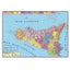 CARTE GEOGRAFICA DOPPIA 100X140 SICILIA