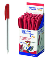PENNA SFERA TRATTO 1 FIL ROSSO / 50