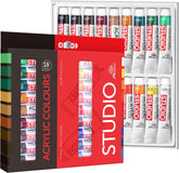 COLORI ACRILICI - SCATOLA 18 TUBI - COLORI ASSORTI