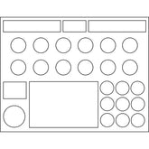 INTERNO PORTACOLORI CM. 46x65x5H