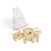 LETTERE MAIUSCOLE IN LEGNO - SET PZ. 26