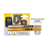 PENNARELLO FELTRO PUNTA MEDIA - BLISTER 2 PZ. - ORO/ARG.