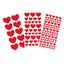 STICKERS GLITTERATI SET PZ. 146 - CUORI