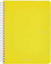 QUADERNO C/SPIRALE ECOQUA A5 1RIG CARTONATO GIALLO