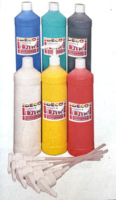 COLORI A DITA ML.1000 - SET 6 BOTTIGLIE COLORI ASS