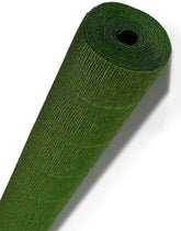 CARTA CRESPA GR.180 - ROTOLO CM.50X250 - VERDE MUSCHIO