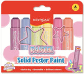 TEMPERA SOLIDA SET 6 STICK COLORI PASTEL ASSORTITI