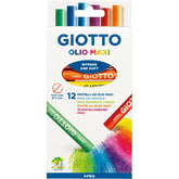 PASTELLI OLIO GIOTTO 12 COLORI