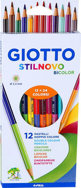 MATITE GIOTTO STILNOVO BICOLORE 12 COLORI