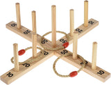 Gioco Anelli In Legno Con 5 Cerchi Di Corda