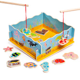 Gioco Pesci - Scatola In Legno 25 Pezzi