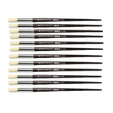 PENNELLO TONDO PURA SETOLA MANICO CORTO - CONF.12